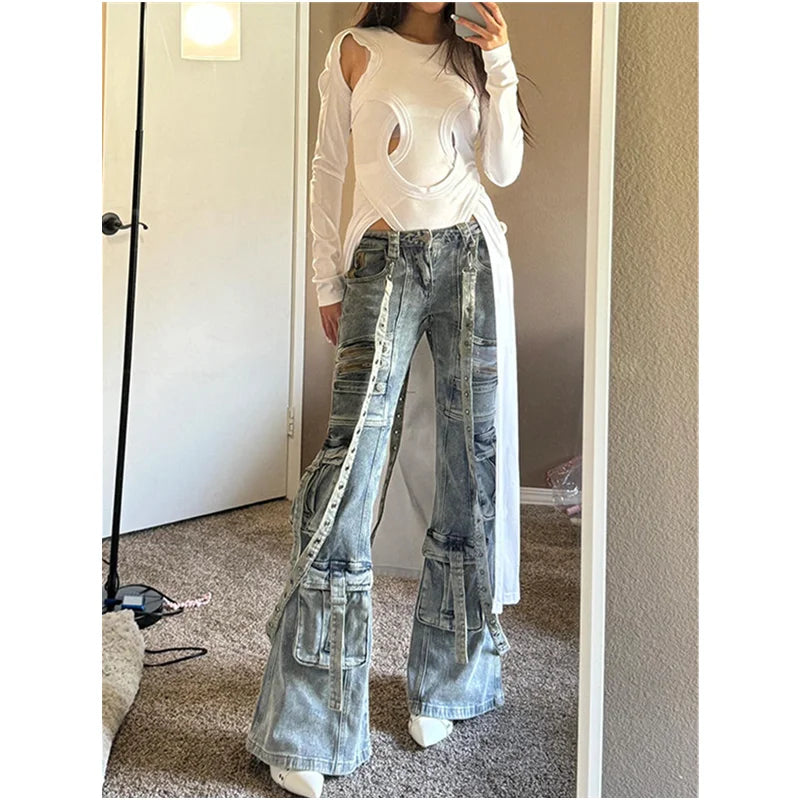 Blue Gothic High Waisted Pant Main image