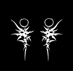 Vintage Crystal Cross Baroque Drop Earring