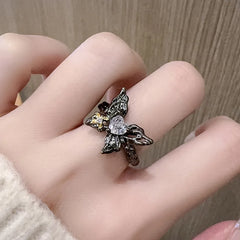 Butterfly Gothic Punk Style Ring