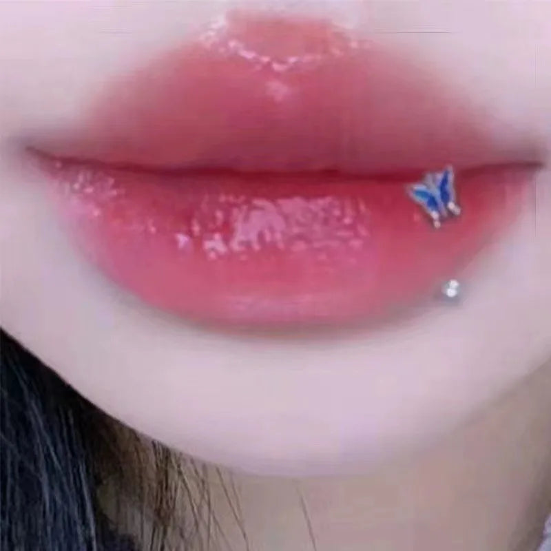Butterfly Vertical Spider Lip Stud Main image