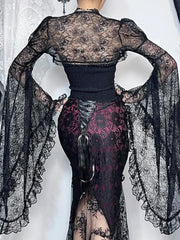 Gothic Retro See Through Blouse