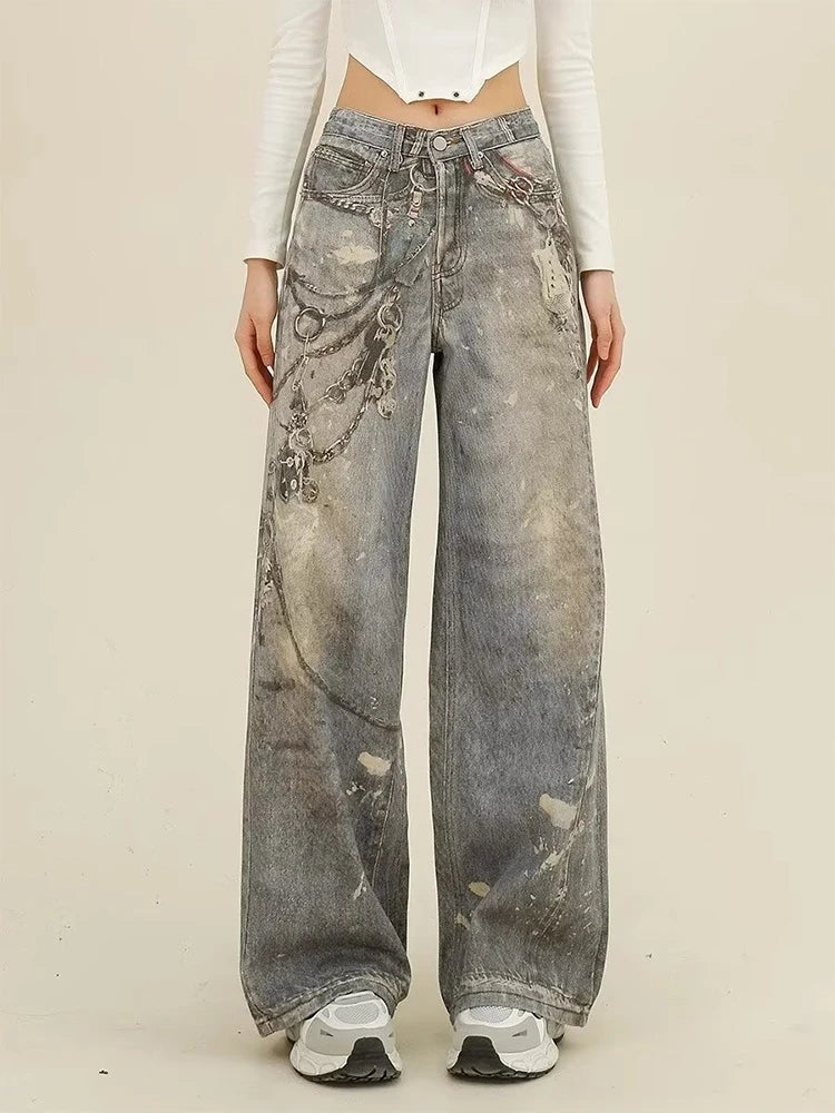 Blue Gothic Baggy Oversize Harajuku Pant Main image
