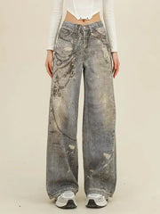 Blue Gothic Baggy Oversize Harajuku Pant