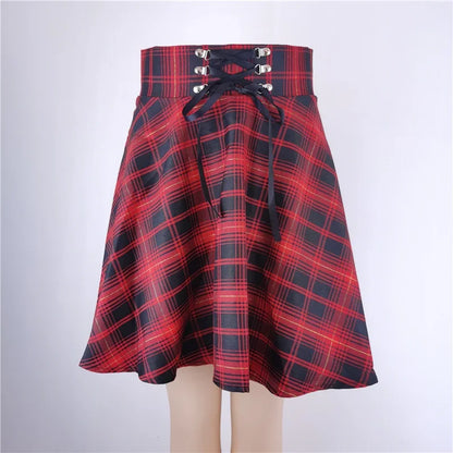 Flared Mini Skater School Skirt