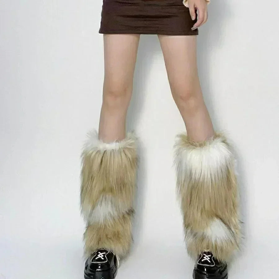 Gothic Imitation Fur Warm Leg Sock