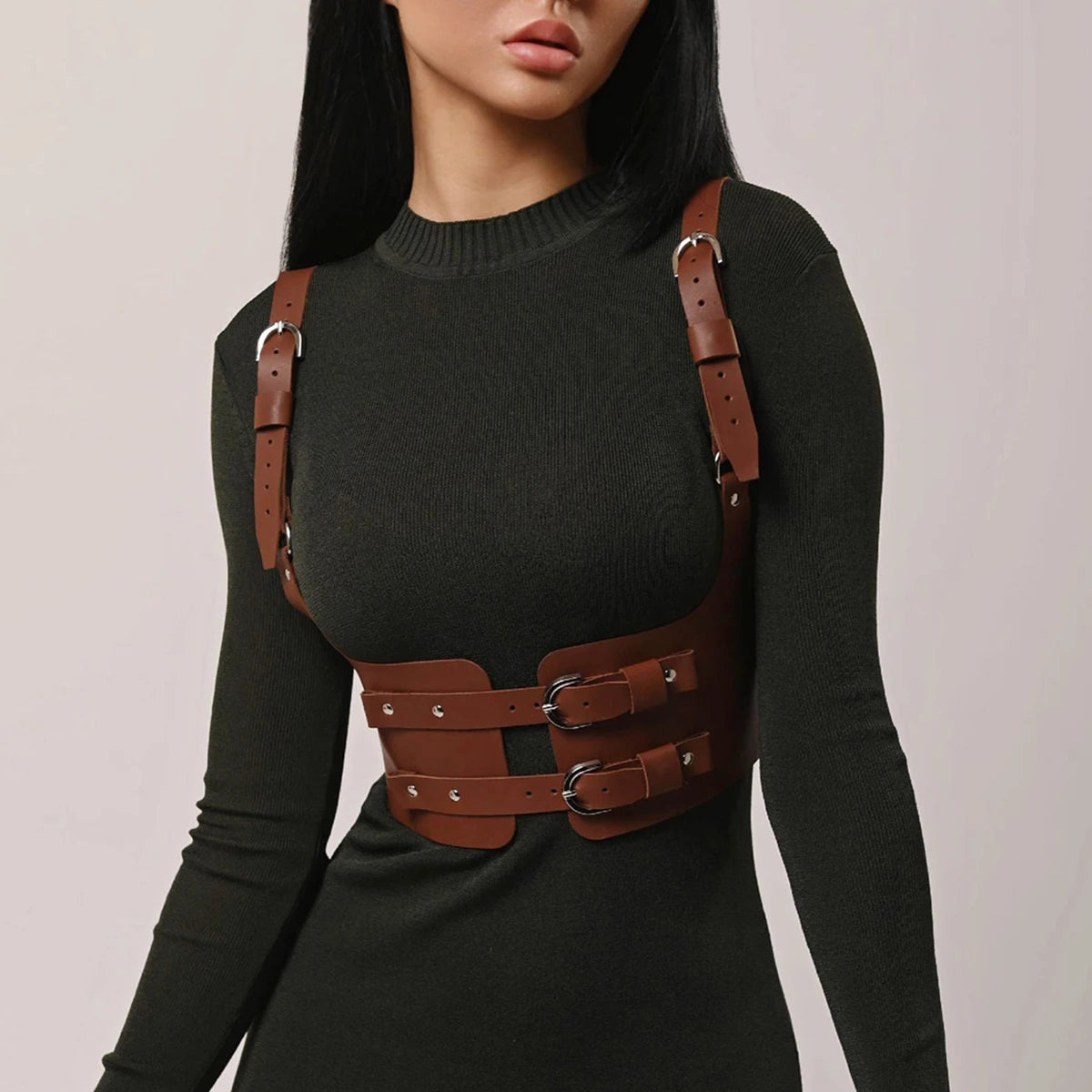 Fashion Gothic Punk Wide Waist Belt Main image