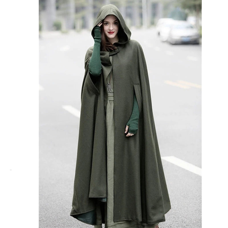 Medieval Gothic Hooded Cloak Secondary image