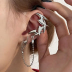 Vintage Cyberpunk Geometric Clip Earring