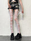 Punk Gothic Irregular Mesh Fishnet Thigh High Socks