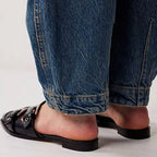 Trendy Designer Platform Pumps Leather Flat