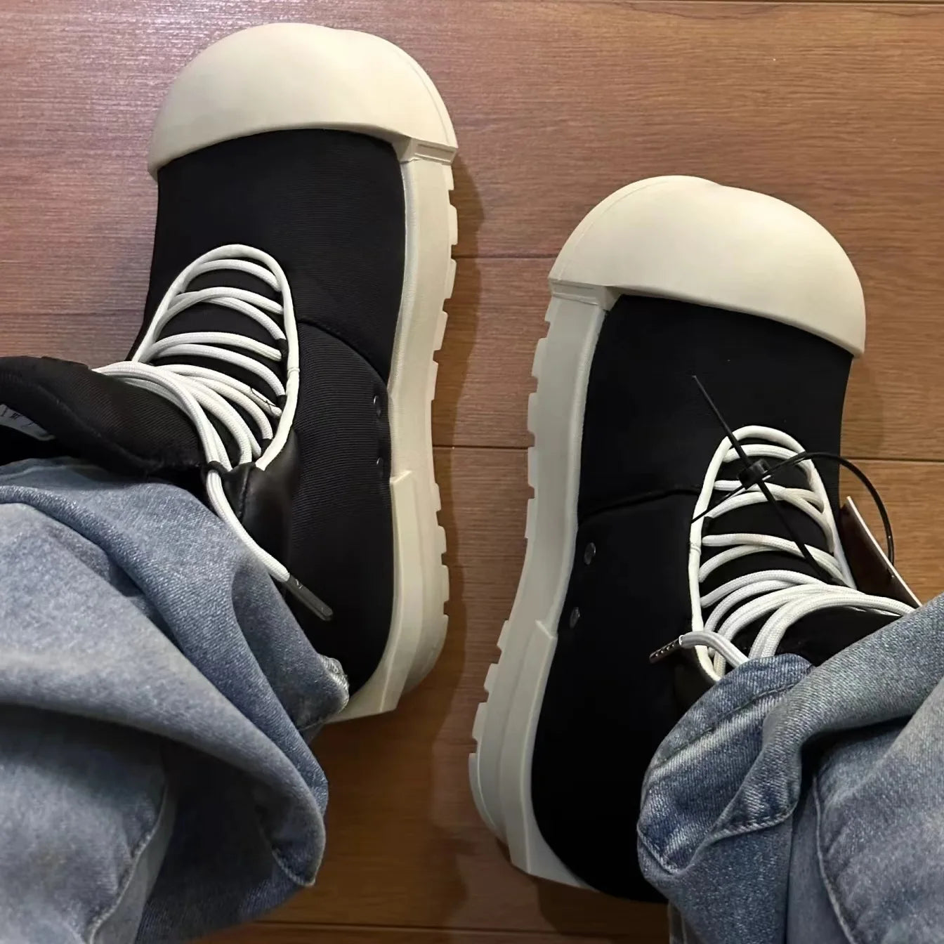 Chunky Heel Gothic Casual Sneaker