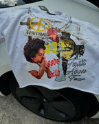 Hip Hop Cartoon Graphic Cotton T-shirt