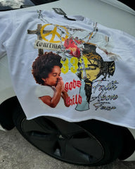 Hip Hop Cartoon Graphic Cotton T-shirt