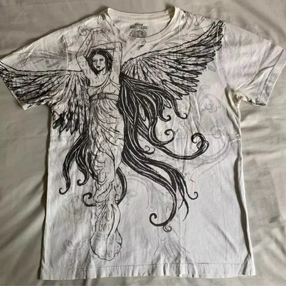 Graphic Print Oversized Cotton T-shirt