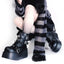 Rivet Chain Punk Gothic Street Fashion Combat Boot