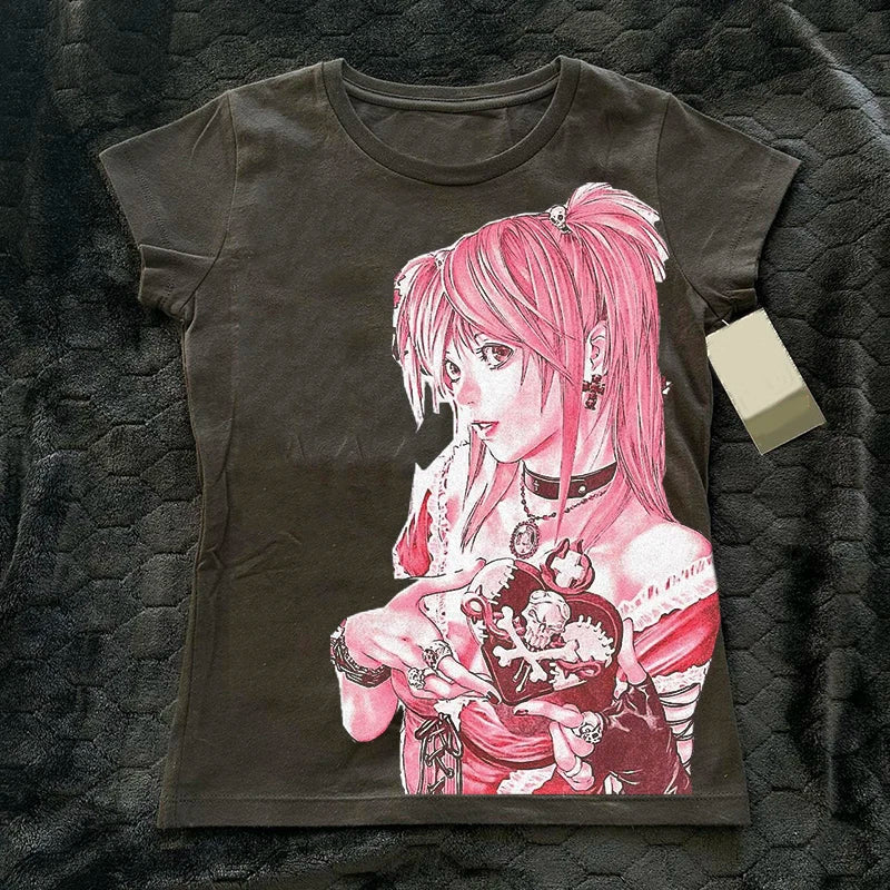 Gothic Harajuku Graphic Cotton T-shirt Main image