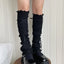 Gothic Punk Ballet Strappy Calf Sock