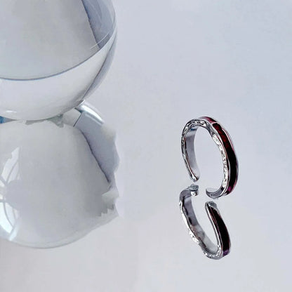 Y2K Red Drip Oil Gothic Ring