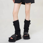 Y2K Gothic Buckle Platform Sandal