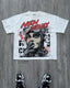 Hip Hop Cartoon Print Oversized Cotton T-shirt