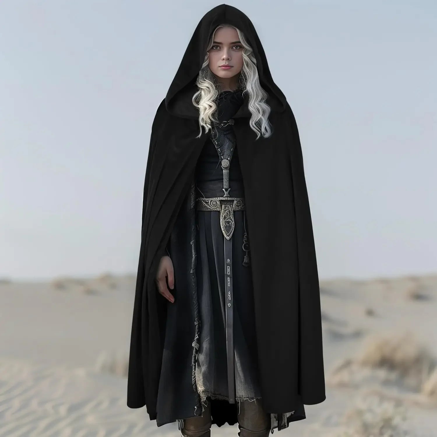 Gothic Hooded Cloak Main image