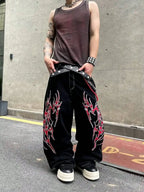 Harajuku Printing Denim Pants