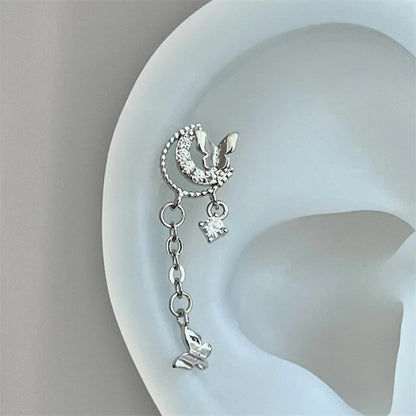 Silver Saturn 316L Stainless Steel Stud Earring