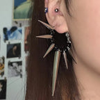 Grunge Rivet Hoop Metal Earring