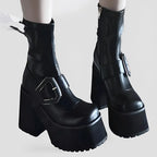 Winter High Heel Gothic Chelsea Boot