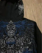 Gothic Print Pullover Sweater