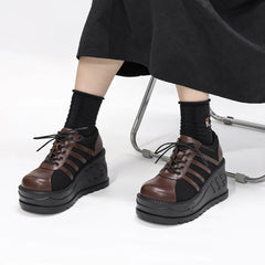 Gothic Wedge Platform Punk Sneaker