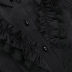 Slim Lapel Stripe Blouse