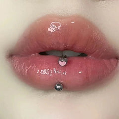 Love Dripping Oil Titanium Lip Stud