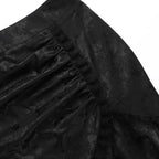Lace Splicing Asymmetric Skirt