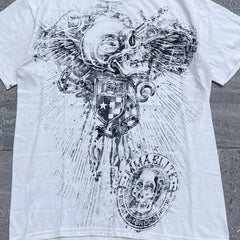 Retro Skull Graphic Cotton Oversized T-shirt