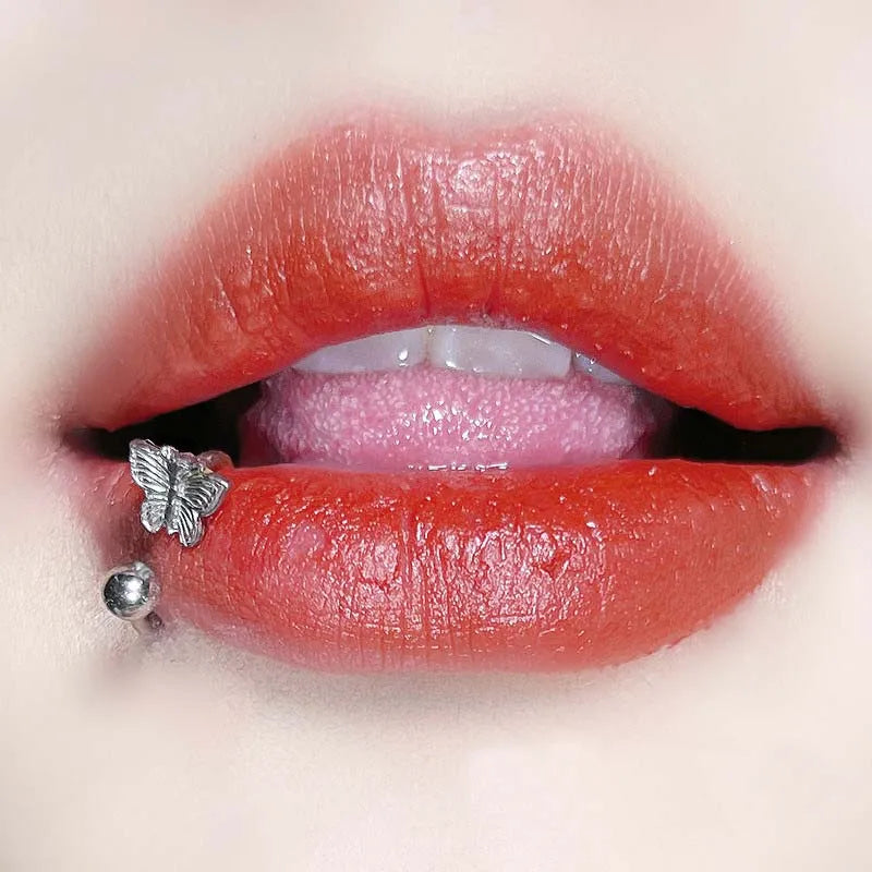 Y2K Ceinture Butterfly Lip Stud Main image