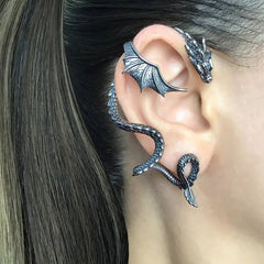 Gothic Dragon Wrap Retro Animal Stud Earring