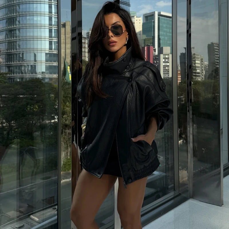 Office Style Faux Leather Jacket Secondary image