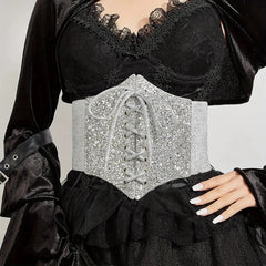 Designer Gothic Elastic Stretch Belt