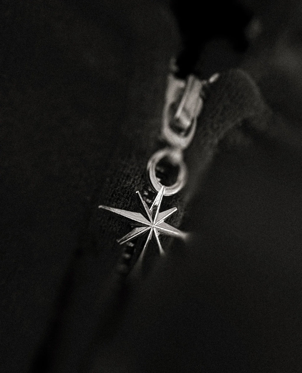 Gothic Vintage Print Zip Hoodie