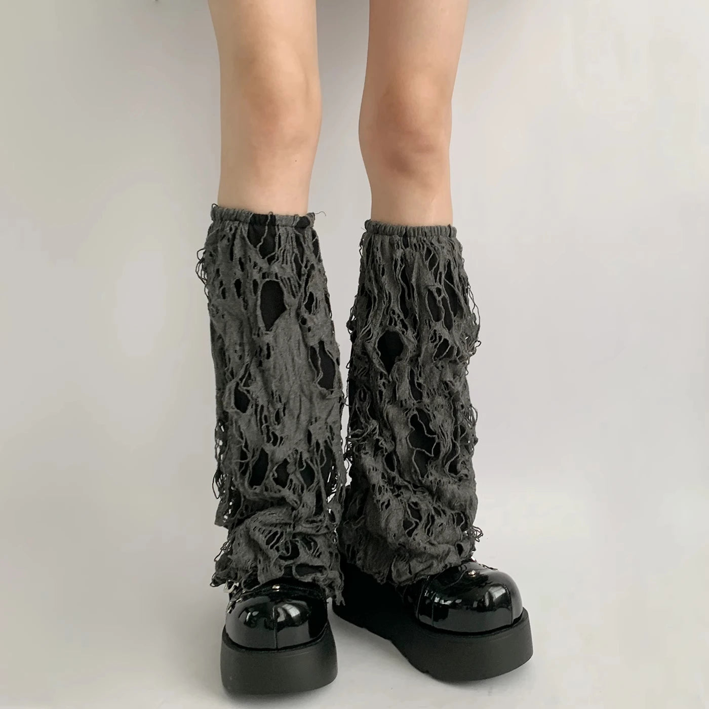 Gothic Ripped Punk Leg Sock