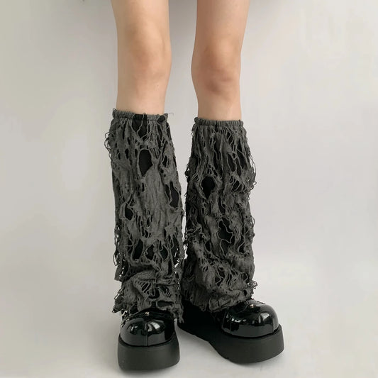 Gothic Ripped Punk Leg Sock