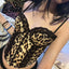 Leopard Print Corset Lace Patchwork Crop Top