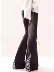Black Gothic Flare Denim Pant