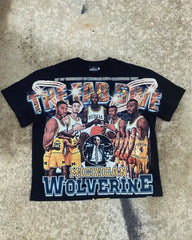 Hip Hop Basketball Character Cotton T-shirt