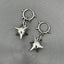 Gothic Spiked Ball Rivet Hoop Drop Earring
