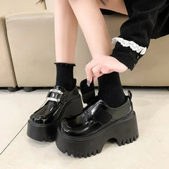 Waterproof Leather High Platform Sneaker