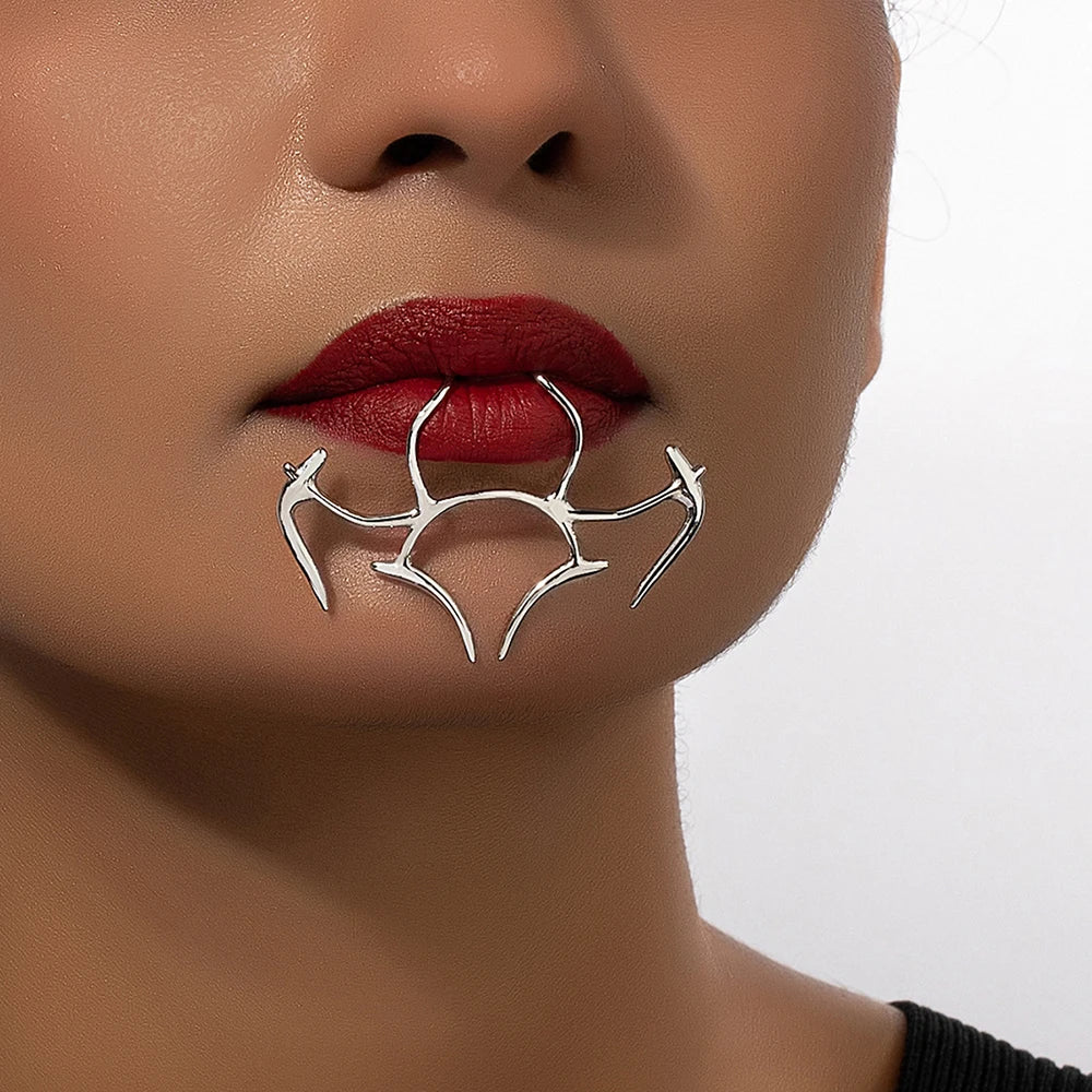 Fashion Skull Halloween Punk Metal Lip Stud Main image