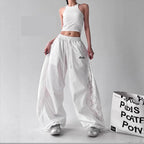 Lace Patchwork Cargo Pants
