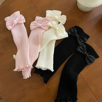 Gothic Knitted Bow Tie Glove